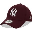 new-era-curved-brim-9forty-diamond-era-new-york-yankees-mlb-maroon-adjustable-cap