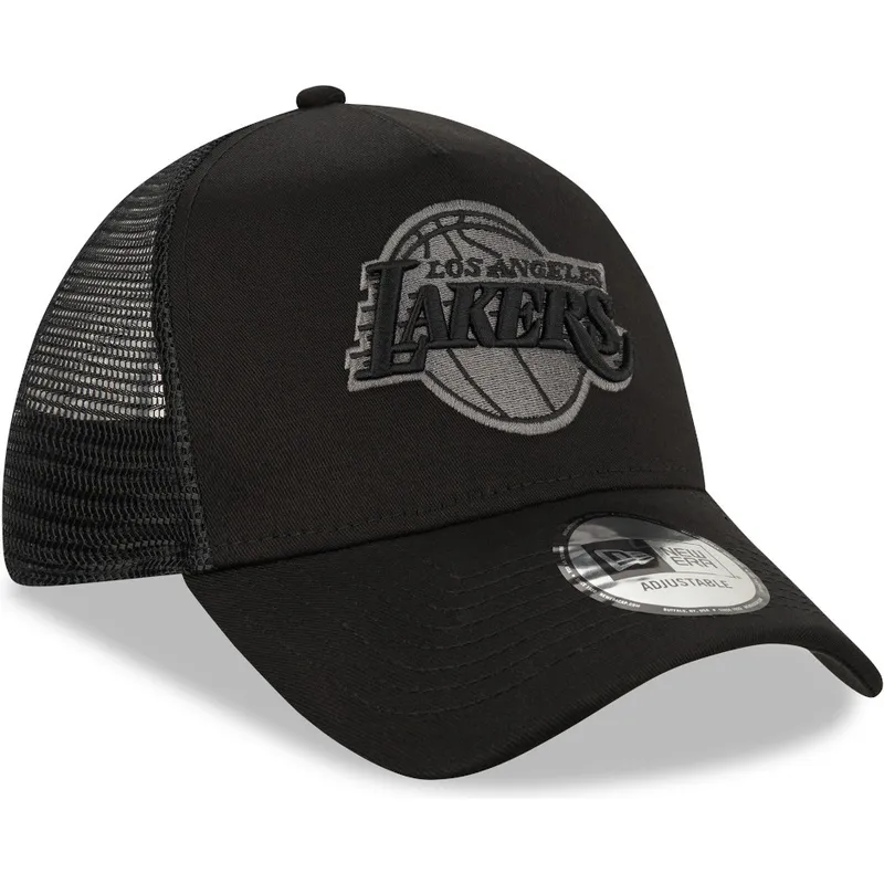 cap-kumer-black-snapback-9forty-a-frame-tonal-los-angeles-lakers-nba-new-era