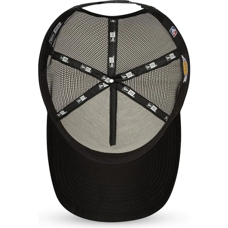 cap-kumer-black-snapback-9forty-a-frame-tonal-los-angeles-lakers-nba-new-era