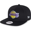 new-era-flat-brim-9fifty-essential-los-angeles-lakers-nba-black-snapback-cap