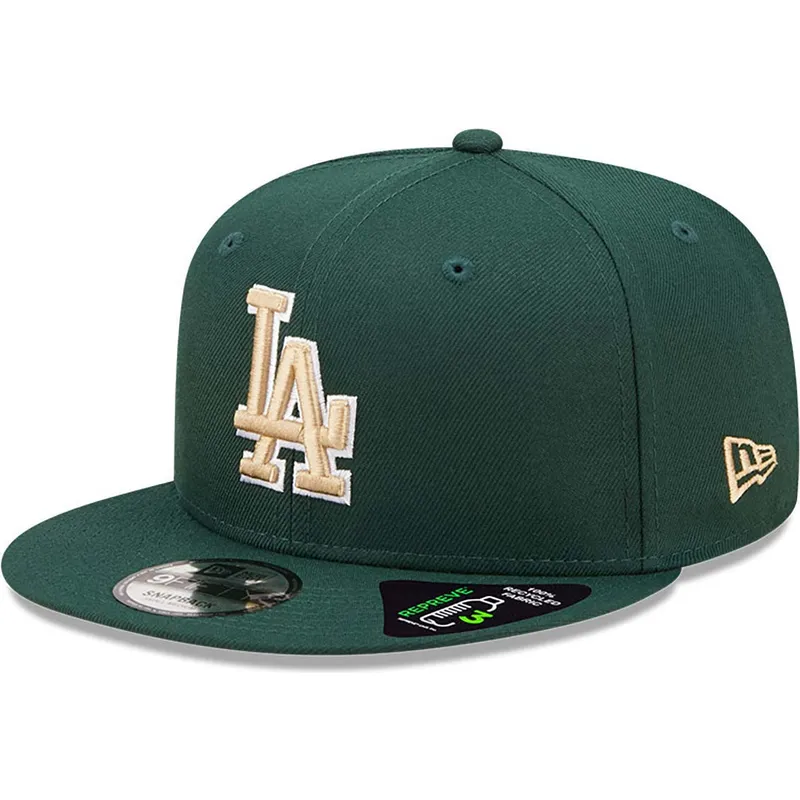 mutsid-lame-roheline-snapback-9fifty-repreve-los-angeles-dodgers-mlb-new-era
