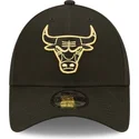 mutsid-kumer-must-reguleeritav-dorado-9forty-metallic-chicago-bulls-nba-new-era