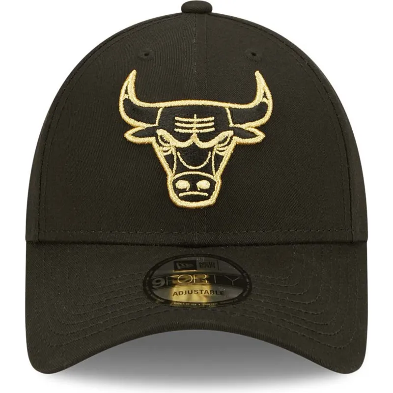 mutsid-kumer-must-reguleeritav-rihm-dorado-9forty-metallic-chicago-bulls-nba-new-era