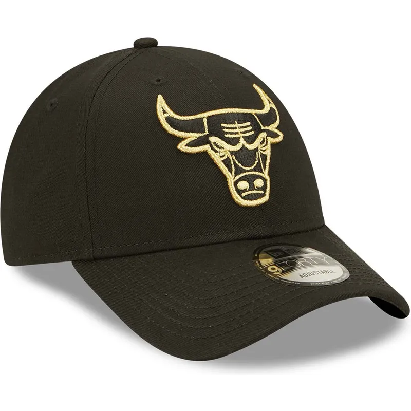 mutsid-kumer-must-reguleeritav-dorado-9forty-metallic-chicago-bulls-nba-new-era