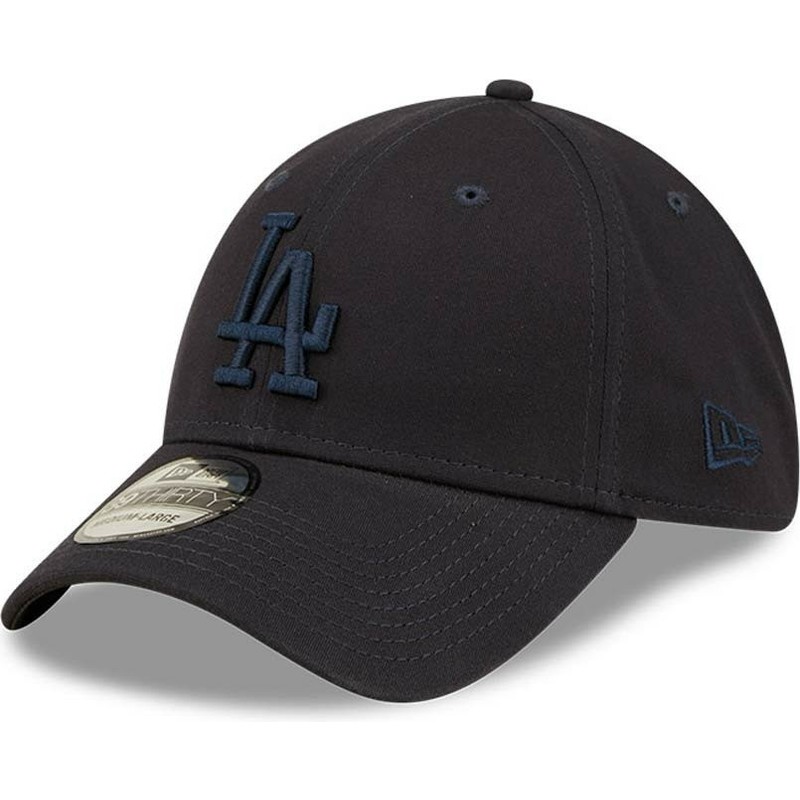 new-era-curved-brim-navy-blue-logo-39thirty-league-essential-los-angeles-dodgers-mlb-navy-blue-fitted-cap