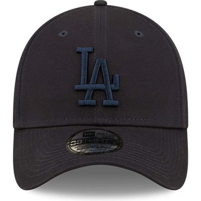 new-era-curved-brim-navy-blue-logo-39thirty-league-essential-los-angeles-dodgers-mlb-navy-blue-fitted-cap