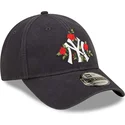 mutsid-kumer-meresinine-reguleeritav-9forty-flower-new-york-yankees-mlb-new-era