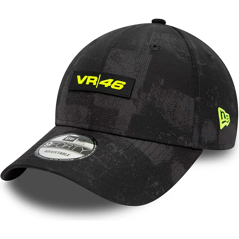 mutsid-kumer-must-reguleeritav-valentino-rossi-vr46-9forty-all-over-print-valentino-rossi-vr46-motogp-new-era