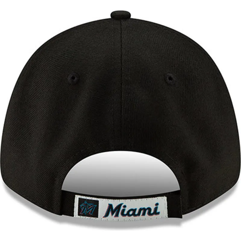 cap-kumer-black-adjustable-strap-9forty-the-league-miami-marlins-mlb-new-era