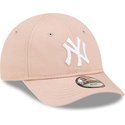 new-era-curved-brim-toddler-9forty-league-essential-new-york-yankees-mlb-pink-adjustable-cap