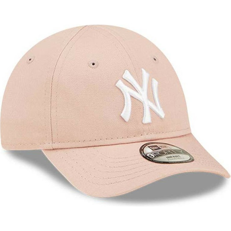 new-era-curved-brim-toddler-9forty-league-essential-new-york-yankees-mlb-pink-adjustable-cap