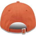 new-era-curved-brim-9forty-league-essential-new-york-yankees-mlb-orange-adjustable-cap-with-beige-logo