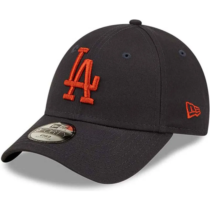 cap-kumer-navy-blue-adjustable-strap-lastele-marron-9forty-league-essential-los-angeles-dodgers-mlb-new-era
