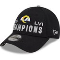 new-era-curved-brim-9forty-super-bowl-champions-lvi-2022-los-angeles-rams-nfl-black-adjustable-cap