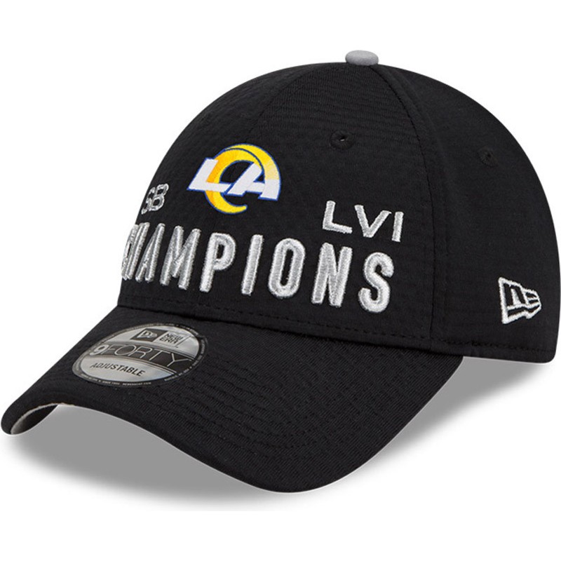 new-era-curved-brim-9forty-super-bowl-champions-lvi-2022-los-angeles-rams-nfl-black-adjustable-cap