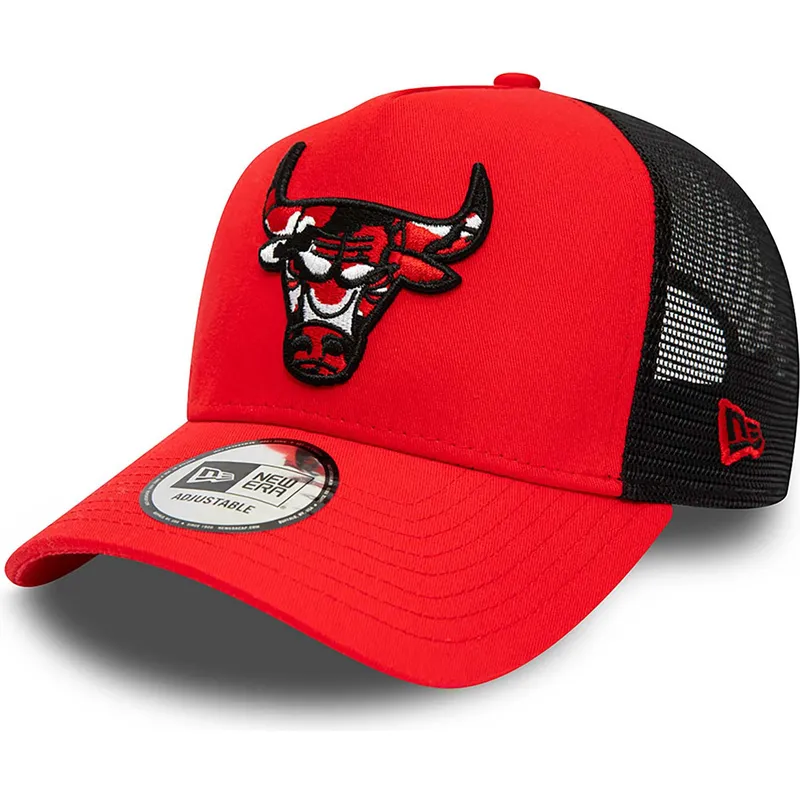 mutsid-kumer-punane-snapback-a-frame-camo-infill-chicago-bulls-nba-new-era