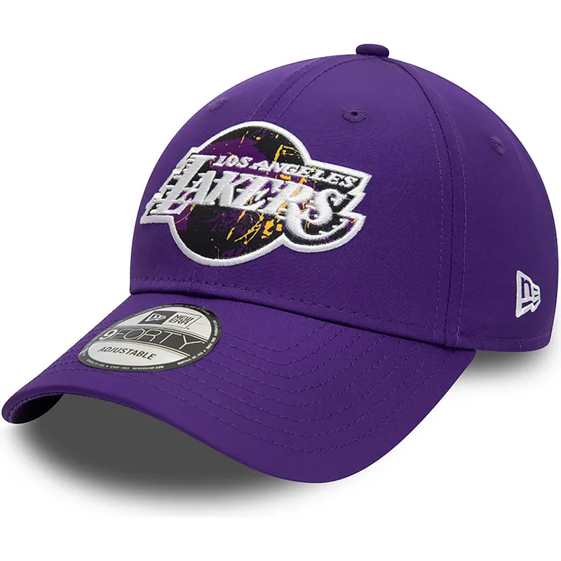 mutsid-kumer-violetne-reguleeritav-9forty-print-infill-los-angeles-lakers-nba-new-era