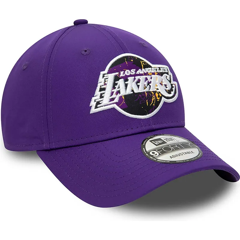 mutsid-kumer-violetne-reguleeritav-9forty-print-infill-los-angeles-lakers-nba-new-era