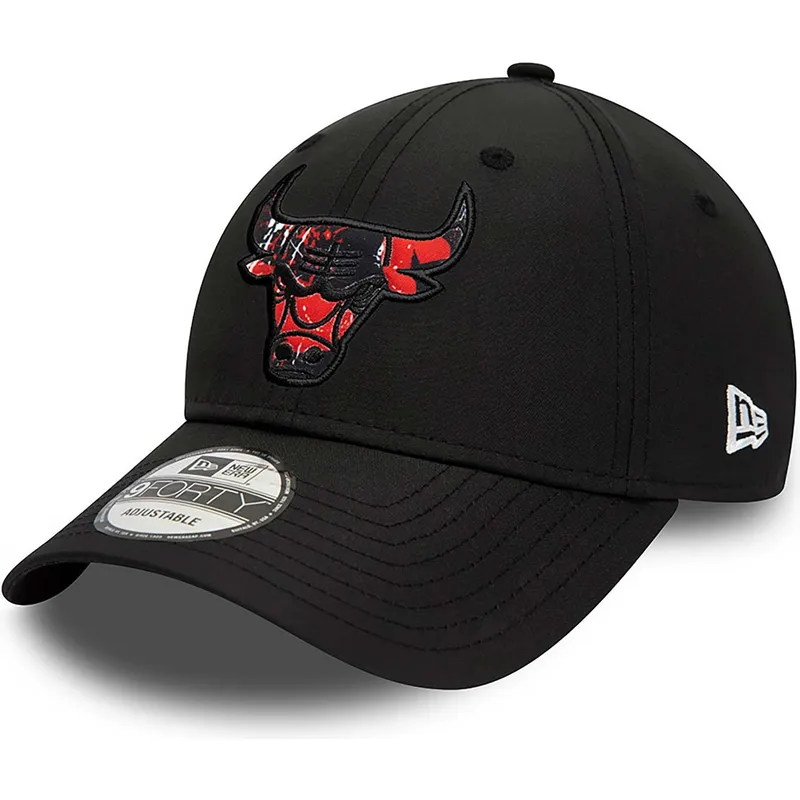 mutsid-kumer-must-reguleeritav-9forty-print-infill-chicago-bulls-nba-new-era