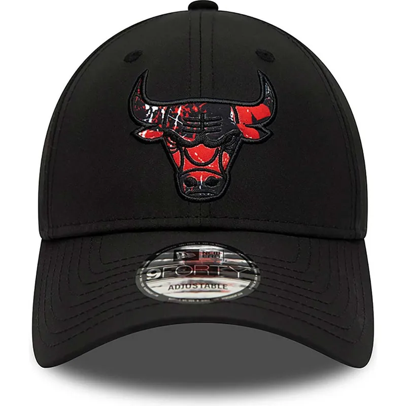 mutsid-kumer-must-reguleeritav-9forty-print-infill-chicago-bulls-nba-new-era