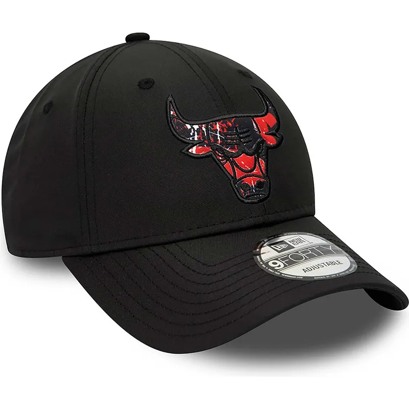 mutsid-kumer-must-reguleeritav-9forty-print-infill-chicago-bulls-nba-new-era