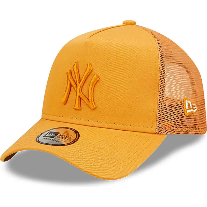 mutsid-kumer-oranz-snapback-a-frame-tonal-mesh-new-york-yankees-mlb-new-era
