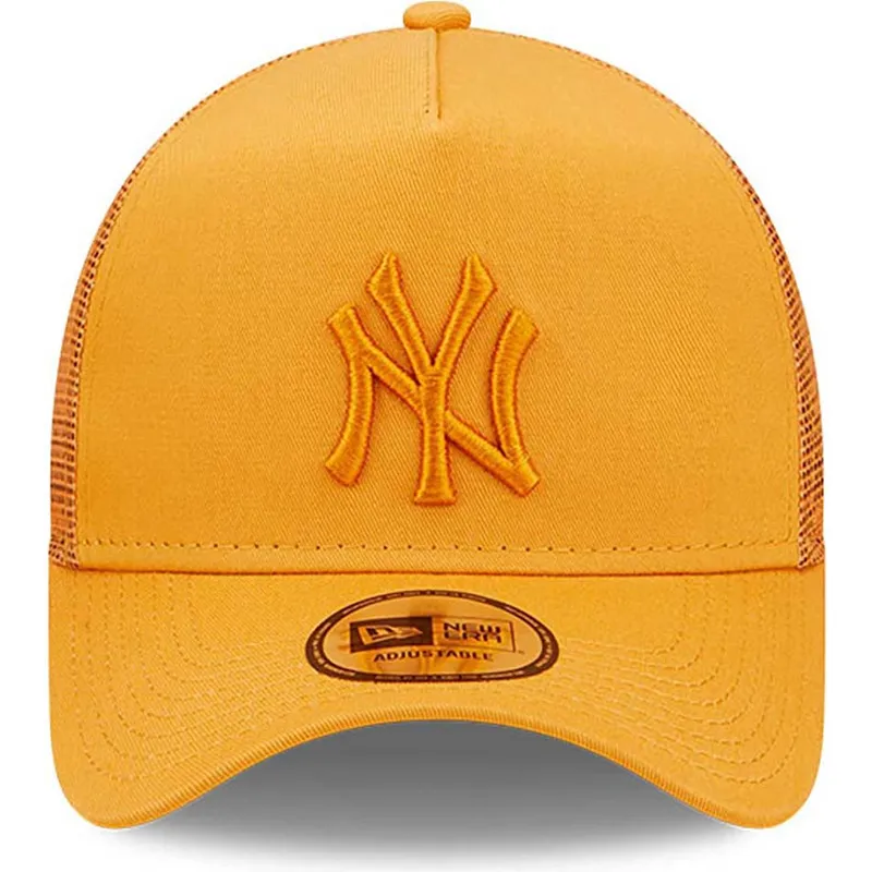 mutsid-kumer-oranz-snapback-a-frame-tonal-mesh-new-york-yankees-mlb-new-era