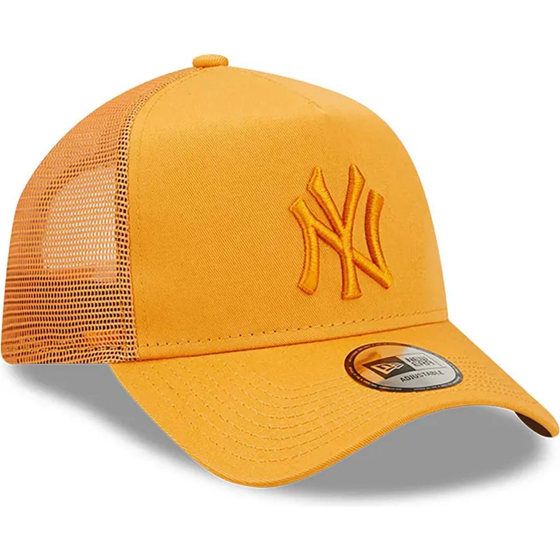 mutsid-kumer-oranz-snapback-a-frame-tonal-mesh-new-york-yankees-mlb-new-era