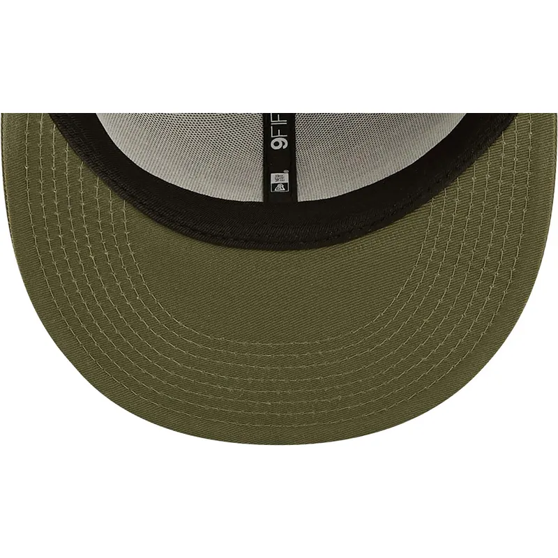 mutsid-lame-roheline-snapback-9fifty-flower-los-angeles-dodgers-mlb-new-era