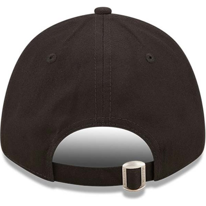 new-era-curved-brim-9forty-league-essential-new-york-yankees-mlb-black-adjustable-cap-with-beige-logo