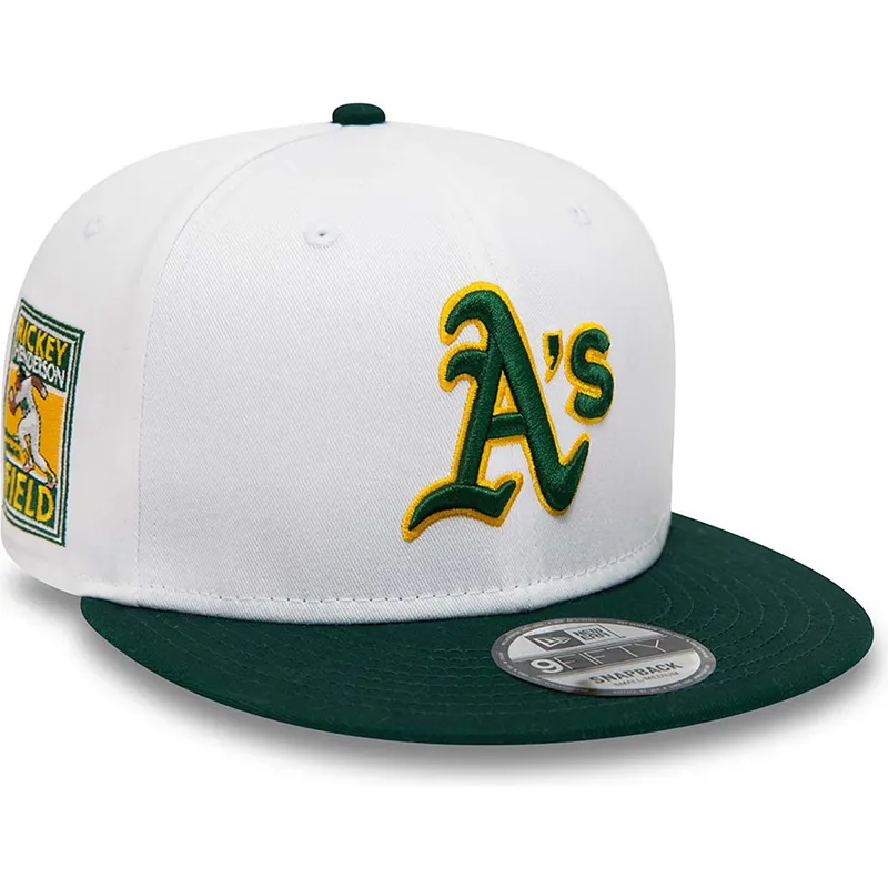 mutsid-lame-valge-snapback-rickey-henderson-9fifty-crown-patches-oakland-athletics-mlb-new-era