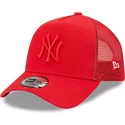 cap-kumer-red-snapback-a-frame-tonal-mesh-new-york-yankees-mlb-new-era