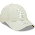 new-era-curved-brim-women-light-green-logo-9forty-league-essential-los-angeles-dodgers-mlb-light-green-adjustable-cap