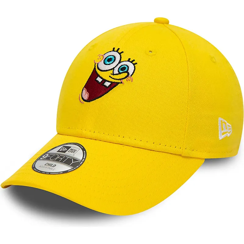 mutsid-kumer-kollane-reguleeritav-lastele-9forty-spongebob-new-era