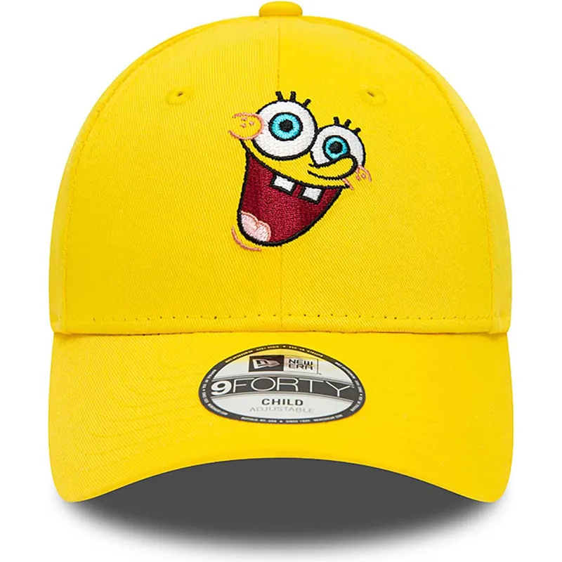 mutsid-kumer-kollane-reguleeritav-lastele-9forty-spongebob-new-era