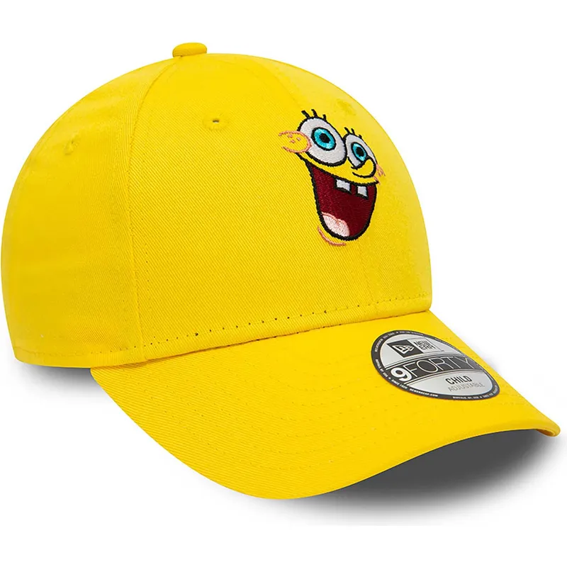 mutsid-kumer-kollane-reguleeritav-lastele-9forty-spongebob-new-era