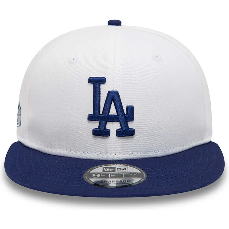 mutsid-lame-valge-snapback-9fifty-crown-patches-los-angeles-dodgers-mlb-new-era