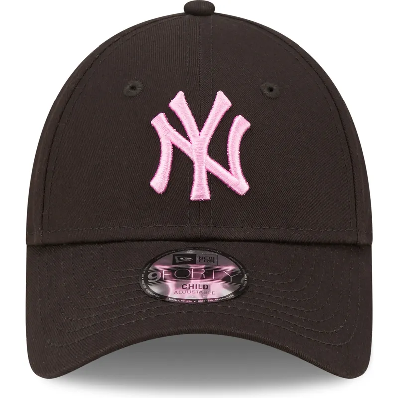 mutsid-kumer-must-reguleeritav-lastele-rosa-9forty-league-essential-new-york-yankees-mlb-new-era