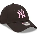 mutsid-kumer-must-reguleeritav-lastele-rosa-9forty-league-essential-new-york-yankees-mlb-new-era