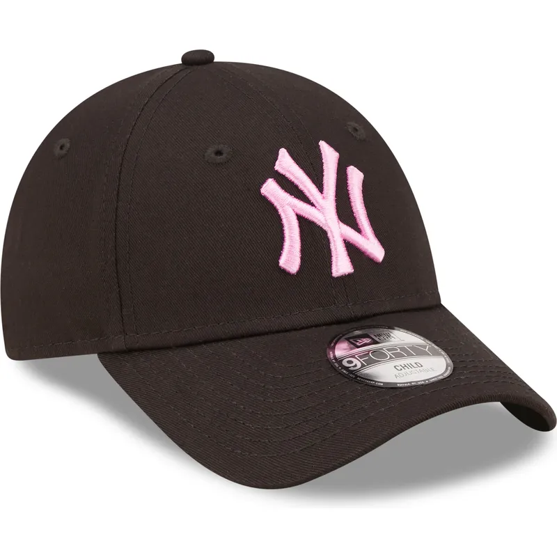 mutsid-kumer-must-reguleeritav-lastele-rosa-9forty-league-essential-new-york-yankees-mlb-new-era