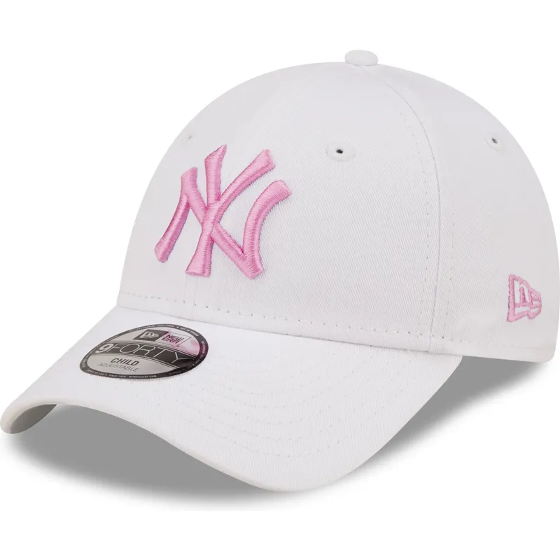 mutsid-kumer-valge-reguleeritav-lastele-rosa-9forty-league-essential-new-york-yankees-mlb-new-era