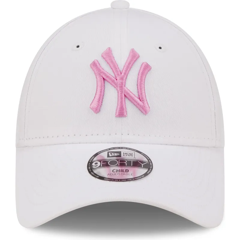 mutsid-kumer-valge-reguleeritav-lastele-rosa-9forty-league-essential-new-york-yankees-mlb-new-era
