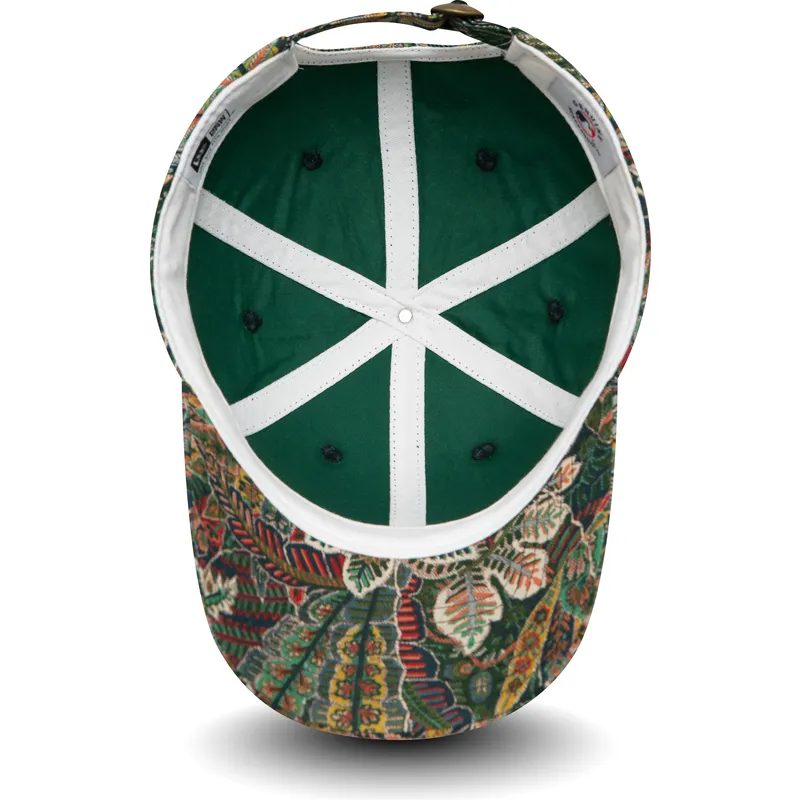 mutsid-kumer-roheline-reguleeritav-9forty-all-over-print-floral-new-york-yankees-mlb-new-era