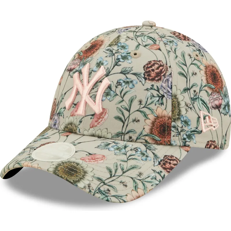 mutsid-kumer-beez-reguleeritav-9forty-all-over-print-floral-new-york-yankees-mlb-new-era