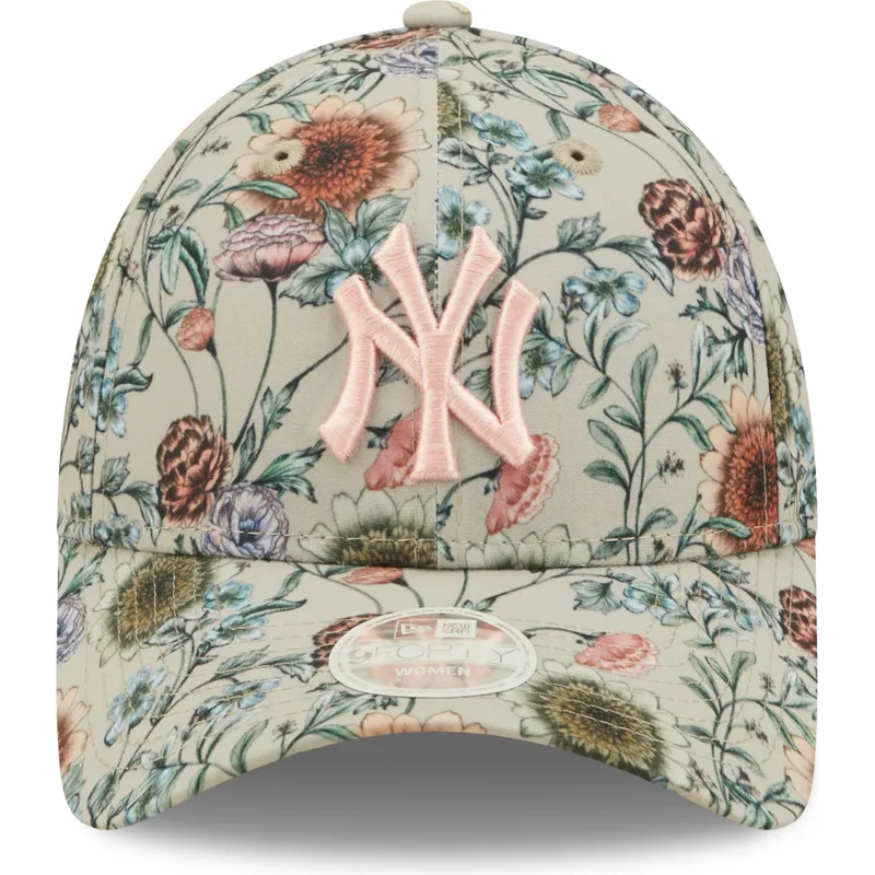 mutsid-kumer-beez-reguleeritav-9forty-all-over-print-floral-new-york-yankees-mlb-new-era