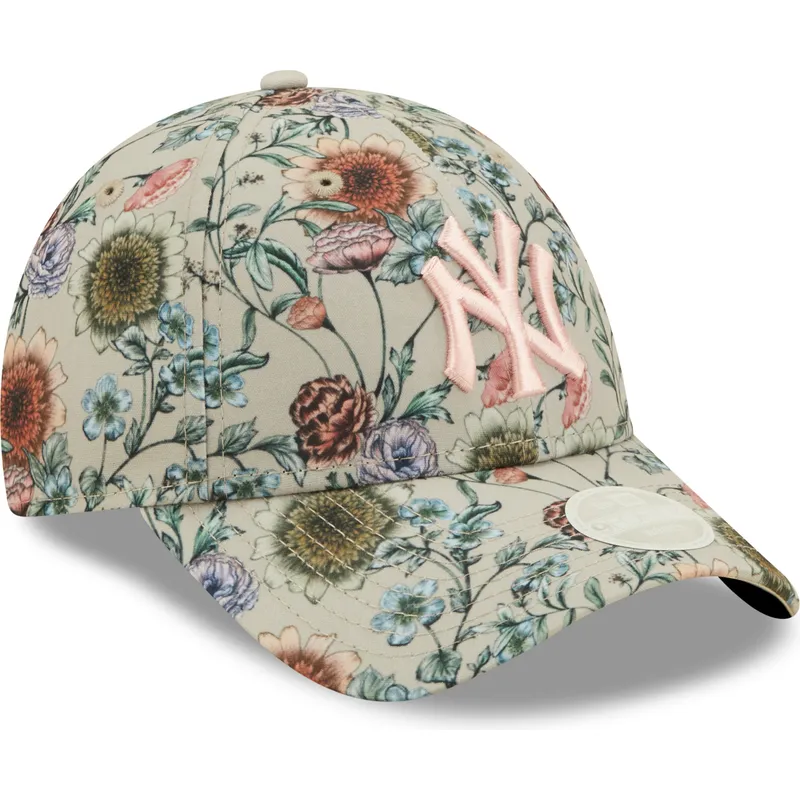 mutsid-kumer-beez-reguleeritav-9forty-all-over-print-floral-new-york-yankees-mlb-new-era