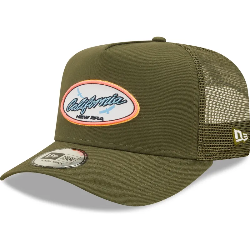 mutsid-kumer-roheline-snapback-california-a-frame-oval-state-new-era