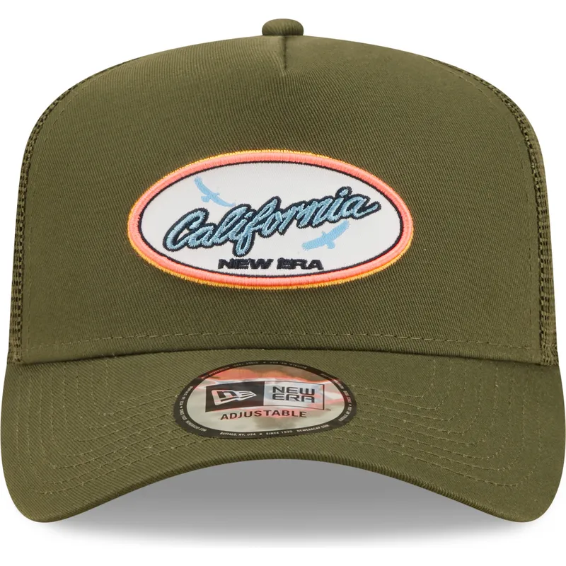 mutsid-kumer-roheline-snapback-california-a-frame-oval-state-new-era