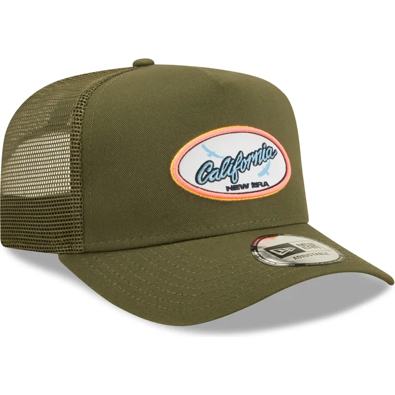 mutsid-kumer-roheline-snapback-california-a-frame-oval-state-new-era