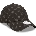 mutsid-kumer-must-reguleeritav-9forty-monogram-new-york-yankees-mlb-new-era